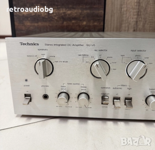 🔉Ретро стерео транзисторен усилвател TECHNICS SU-V6 - 2x70aw - 8 ома -  1980-1981 г.🔉, снимка 3 - Ресийвъри, усилватели, смесителни пултове - 52368895