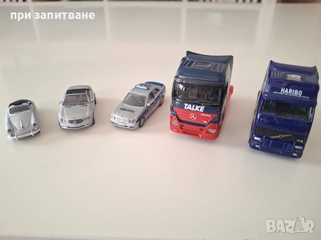 Малки метални 1/82-1/87, Mercedes на Schuco, Porsche 356B, камион Volvo FH16