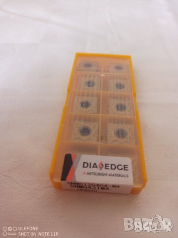 Комплект от 10 броя стругарски пластини DIA EDGE SNMG120408 MA UE6020, снимка 3 - Други инструменти - 42389443