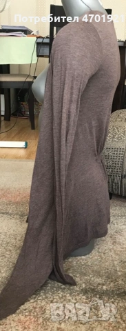 Тънка кафява жилетка, снимка 4 - Жилетки - 53215728