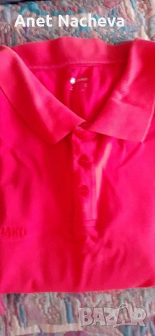 Тениска  мъжка  червена,  с  яка