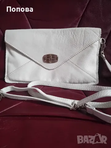 Италианска чантичка/клъч естествена кожа, снимка 2 - Чанти - 49332152