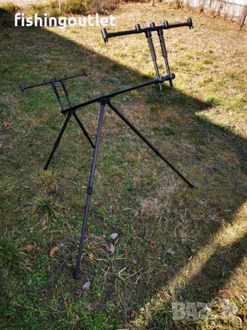 Шаранска стойка за до 5 въдици с телескопични крака с дължина до 133см