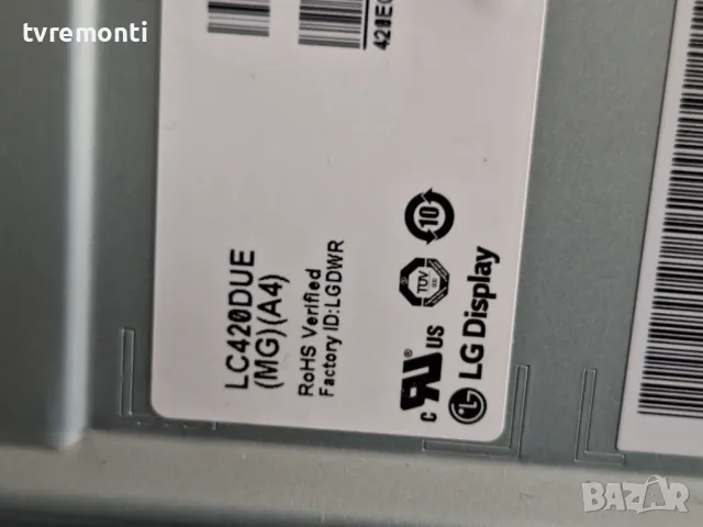 MAIN BOARD ,EBT64032612,EAX66203805 for LG 42LF561V DISPLAY LC420DUE-MGA4, снимка 6 - Части и Платки - 47782220