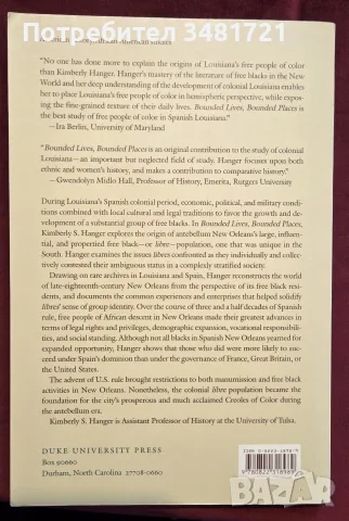 Bounded Lives, Bounded Places. Free Black Society in Colonial New Orleans, 1769–1803, снимка 6 - История, политика и общество - 55822180