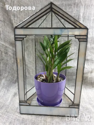 Витраж експониране тип Тифани, снимка 6 - Антикварни и старинни предмети - 49418133