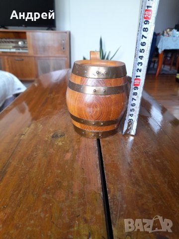 Стара дървена халба,чаша #2, снимка 2 - Други ценни предмети - 41935265