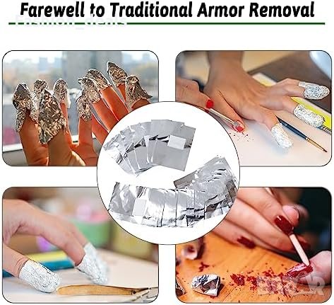 Нов комплект от 200 броя фолио за нокти Маникюр Отстраняване на лак, снимка 3 - Други - 42188100