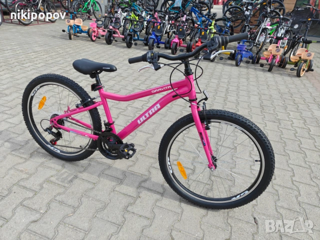 CROSS Велосипед 24" Ultra GRAVITA ново розово, снимка 4 - Велосипеди - 53830665