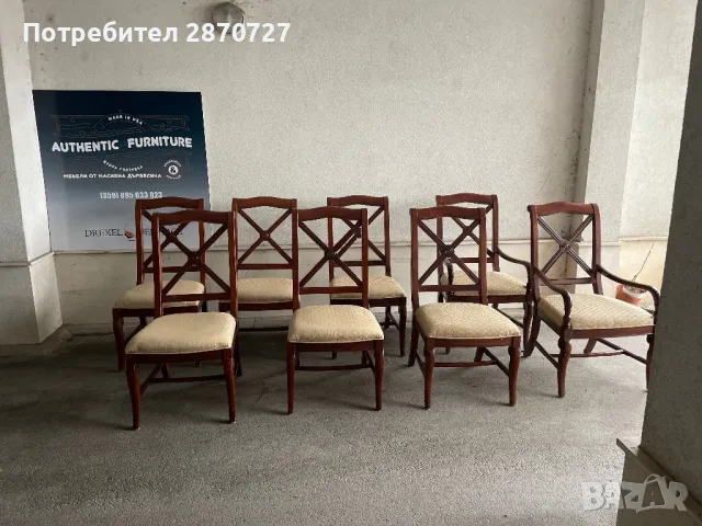 Столове от масивна дървесина Drexel Heritage, снимка 9 - Столове - 48156329