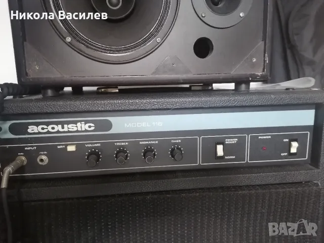 Vintage bass комбо Acoustic 118 продавам и под наем , снимка 4 - Китари - 38750515