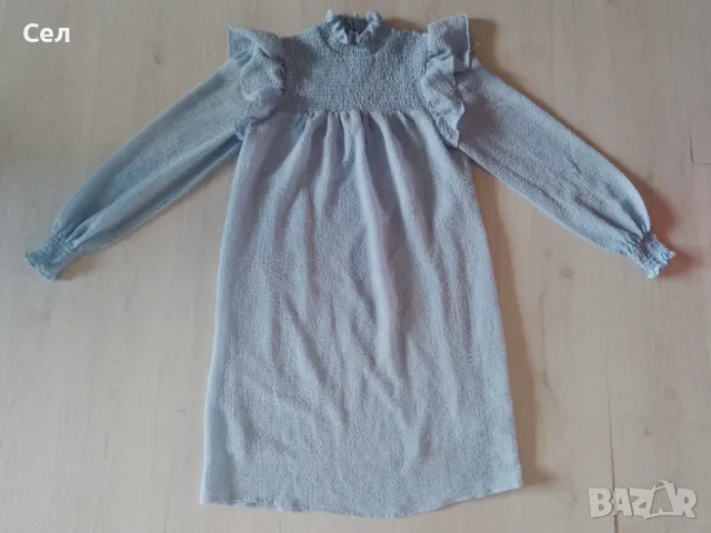 Светли синя рокля С, снимка 4 - Рокли - 50337636