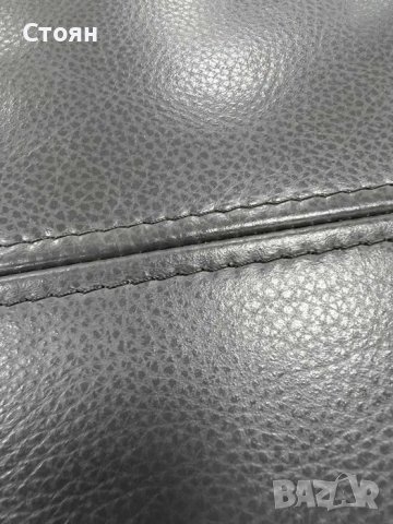 Тъмно сив кожен ъглов диван с електрически релаксиращ механизъм, снимка 9 - Дивани и мека мебел - 39955578