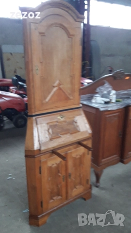 Шкаф с бюро масив №114, снимка 3 - Шкафове - 52660464