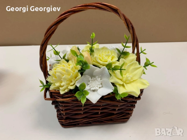 цветя изработени с глицеринов ароматен сапун и Българска роза 🌹 Стара Загора Център., снимка 4 - Изкуствени цветя - 52838912