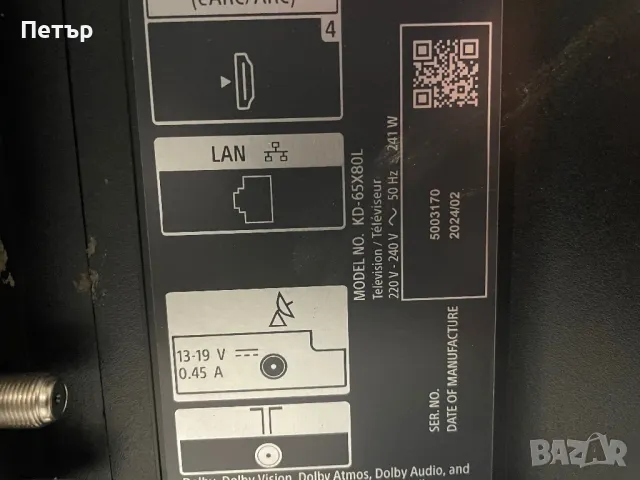 SONY KD-65X80L, снимка 3 - Части и Платки - 49855317
