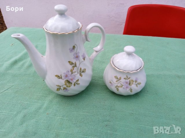 Български порцелан кана захарница, снимка 2 - Аксесоари за кухня - 35710666