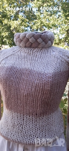 ръчно изплетен пуловер , снимка 5 - Жилетки - 51855480