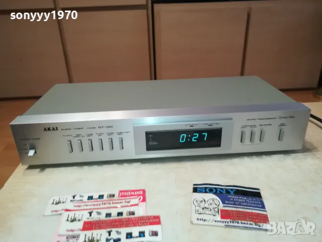AKAI DT-100 AUDIO TIMER-MADE IN JAPAN-ВНОС SWISS LNWC1711240926, снимка 5 - Ресийвъри, усилватели, смесителни пултове - 47996675