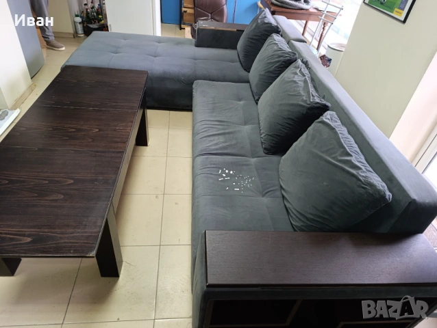 Продавам ъглов диван и разтегателна маса, снимка 6 - Дивани и мека мебел - 53393006