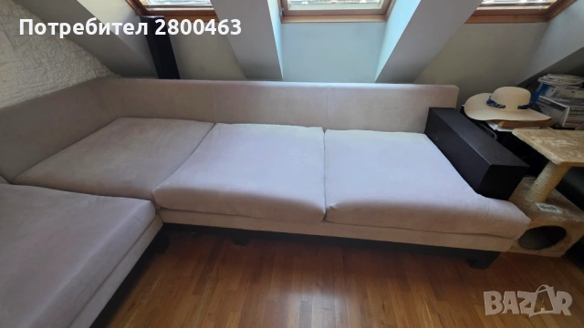 Ъглов диван голям П-Образен, снимка 4 - Дивани и мека мебел - 53783586