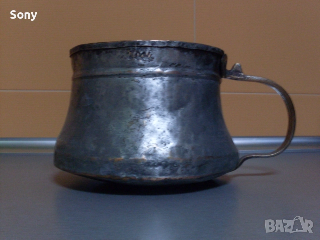 Старо медно-"бакърено" котле, канче., снимка 2 - Антикварни и старинни предмети - 52939370