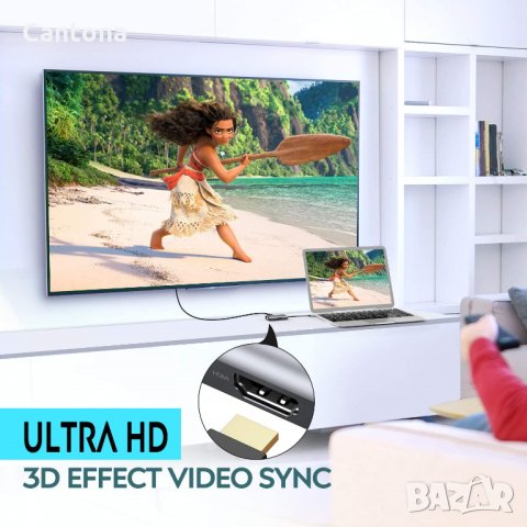USB C хъб Manelord, VGA, 4K HDMI, двоен дисплей, 87W PD порт, USB 3.0, снимка 7 - Други - 35723486
