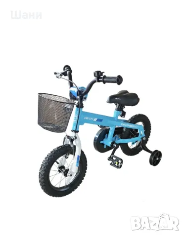Детски велосипед Dech, 12”, помощни колела, Син, снимка 2 - Детски велосипеди, триколки и коли - 50329865