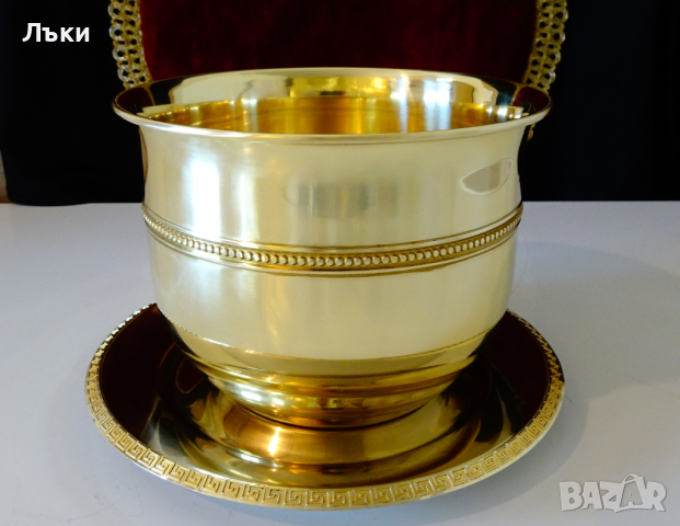 Бронзова шампаниера,съд за лед. , снимка 7 - Антикварни и старинни предмети - 36213373