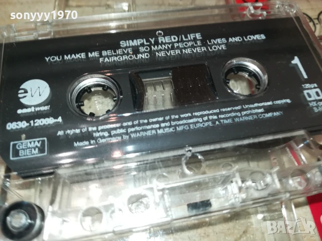 SIMPLY RED-ORIGINAL TAPE 1708251734, снимка 10 - Аудио касети - 51394254