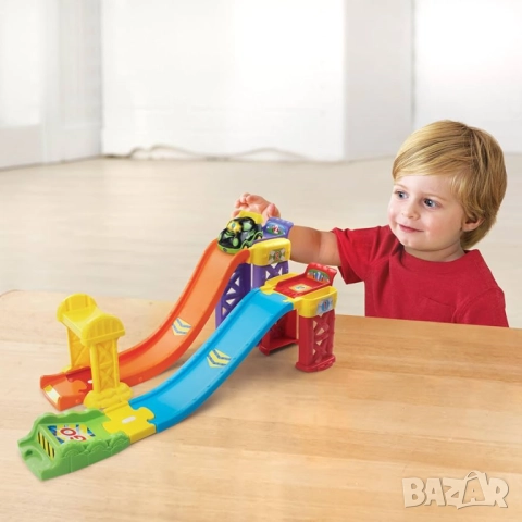 Комплект VTech Toot-Toot Drivers 3-in-1 Raceway, снимка 3 - Коли, камиони, мотори, писти - 52924712