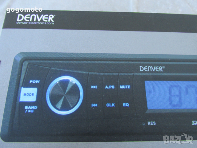 Радио MP3 плеър за кола DENVER USB SD AUX CAU-440 LCD DISPLAY MP3, снимка 4 - Аксесоари и консумативи - 36319903