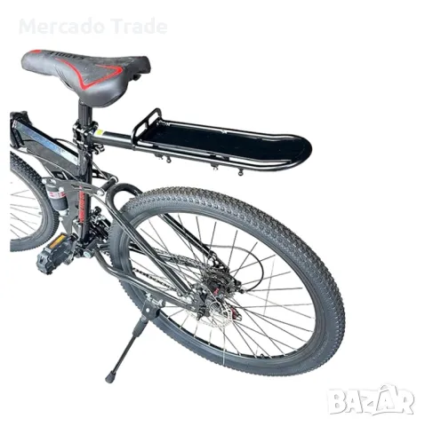 Багажник за велосипед Mercado Trade, Алиминий, Черен