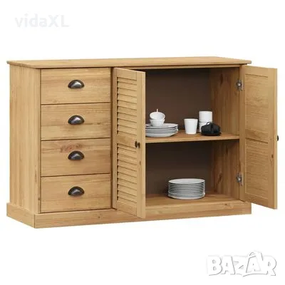 vidaXL Сайдборд с чекмеджета VIGO, 113x40x75 см, бор масив（SKU:353187）, снимка 3 - Други - 48757280