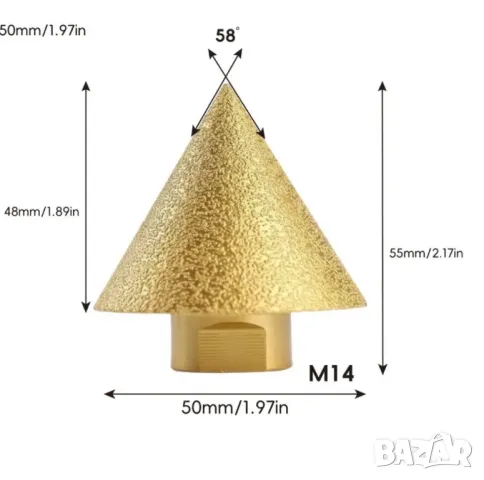 Диамантен конус за плочки , снимка 3 - Диамантени и режещи инструменти - 49159951