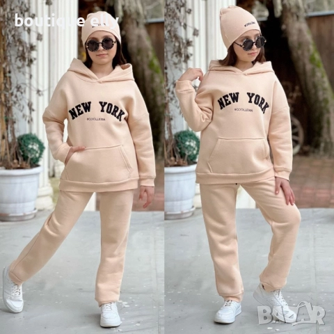 детски ватиран екип с шапка, снимка 3 - Детски комплекти - 51728988