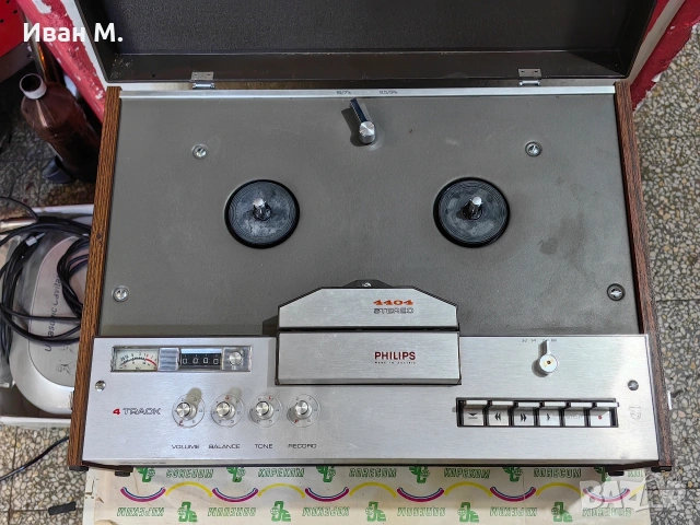 Ролков магнетофон Philips 4404 , снимка 8 - Аудиосистеми - 53494763