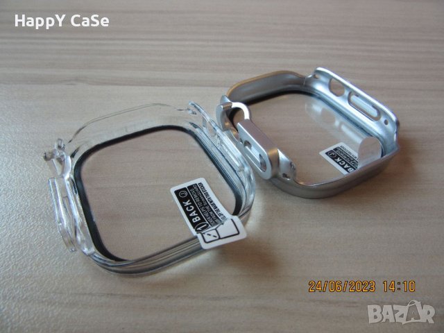 Apple Watch / Ultra / SE 2022 / Series 8 / Твърд удароустойчив кейс с протектор, снимка 17 - Смарт гривни - 41060907