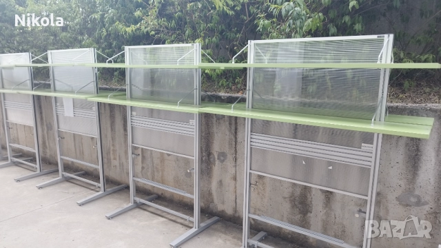 Етажерка алуминиева  едностранна преграда / параван  150/182см, снимка 2 - Паравани - 42746175