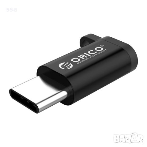 Orico преходник Adapter OTG - USB Micro B to Type-C - CBT-MT01-SV - 24 месеца гаранция, снимка 3 - USB кабели - 41289118