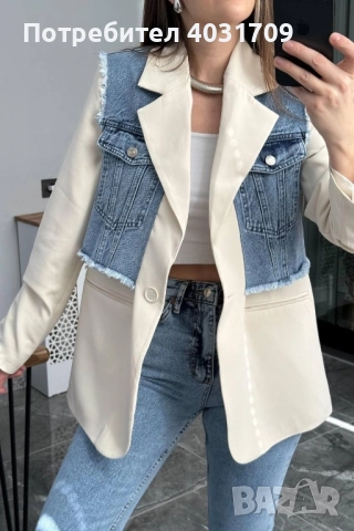 Сако с деним 