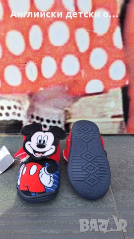 Английски детски пантофи -Мики Маус, снимка 8 - Детски пантофи - 52377806