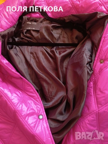 Цикламено дълго яке, снимка 10 - Якета - 53530304