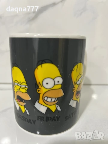 Чаша Хоумър Симпсън дни от седмицата 2011година Германия, снимка 2 - Чаши - 51070761