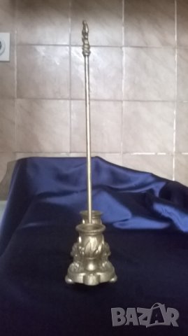 два барокови свещници-комплект, снимка 5 - Антикварни и старинни предмети - 39896911