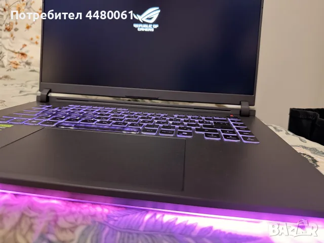 Лаптоп ASUS ROG Strix G16 (i7 / RTX 5070) – КАТО НОВ, 2г. Гаранция!, снимка 4 - Лаптопи за игри - 55905936