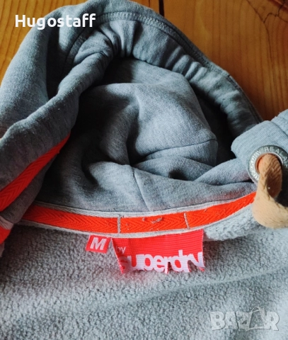 Оригинален Superdry Дамски суичър худи горнище качулка цип М, снимка 6 - Якета - 52092358