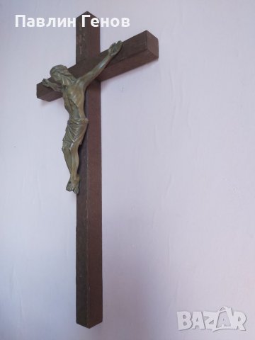 Стар кръст , Исус Христос 50х26см , снимка 8 - Други ценни предмети - 41394552