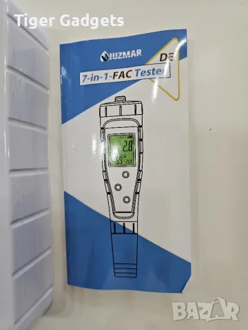 UIUZMAR 7-в-1 pH метър за вода – соленост, хлор, ORP, EC, TDS и температура, снимка 9 - Измервателни инструменти - 56224024