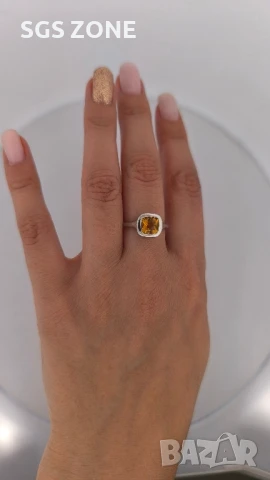 СРЕБЪРНИ ПРЪСТЕНИ от ТАЙЛАНД С ЕСТЕСТВЕН ПЕРИДОТ, ЦИТРИН ИЛИ АМЕТИСТ, снимка 10 - Пръстени - 51251125